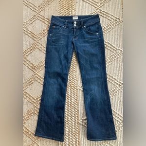 low rise Hudson boot cut jeans